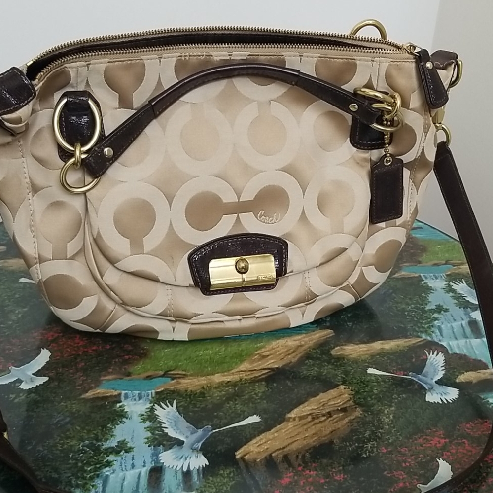 Coach Kristin Signature Art Sateen Fabric Canvas B